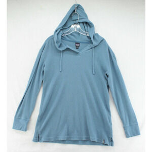 Patagonia Hoodie Womens Medium Pullover Lightweight Waffle Knit Organic Cotton